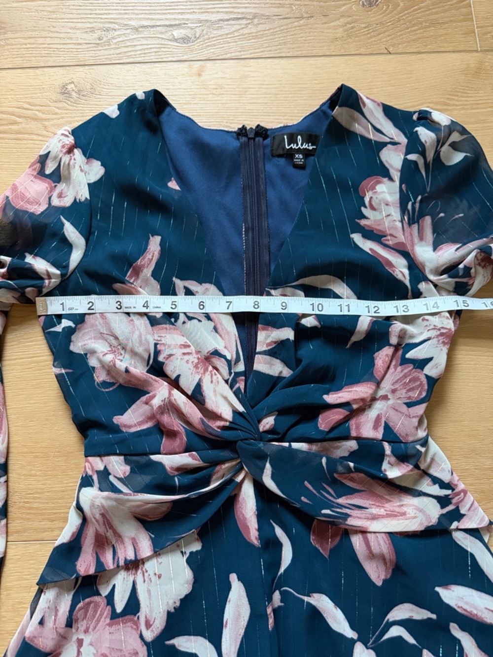 Lulus Teal Floral Mini Dress - Picture 6 of 7